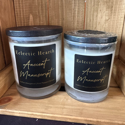 Ancient Manuscript Candle